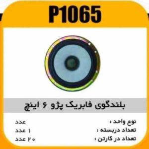 بلندگو جلو 6 اینج پژو 405 پاسیکو P1065 ک20