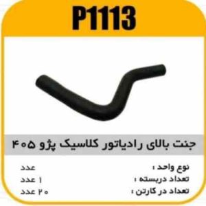 جنت رادیاتور بالای کلاسیک پژو405 پاسیکو P1113 ک20 (134)