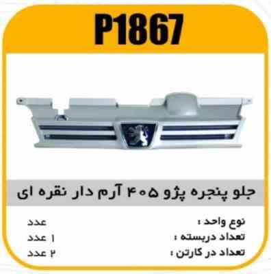 جلو پنجره ABS پژو 405 با ارم دار نقره ایی پاسیکو P1867 ب2