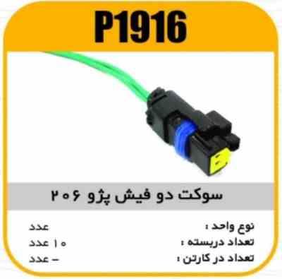 سوکت دو فیش پژو 206 پاسیکو P1916 ب10 ک100