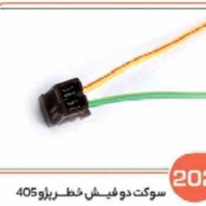 202 سوکت دو فیش خطر پژو 405 پژو پارس و روآ ( سوکت عباسی )