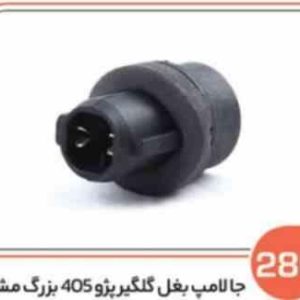 286 جا لامپ بغل گلگیر پژو 405 بزرگ مشکی ( سوکت عباسی )