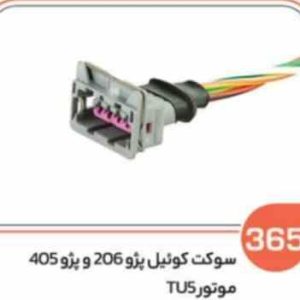 365 TU5 سوکت کوئل پژو 206 و پژو 405 ( سوکت عباسی )