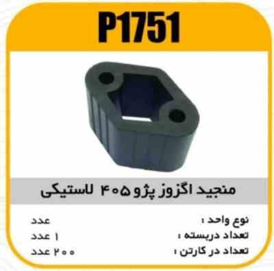 منجید اگزوز پژو405 لاستیکی پاسیکو P1751 ب10 ک100