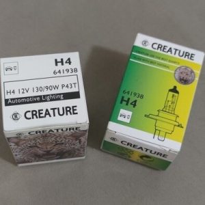 لامپ سه خار H4-P43-55 w ( CREATURE ) ( 3650)