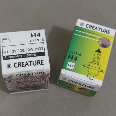 لامپ سه خار H4-P43-55 w ( CREATURE ) ( 3650)