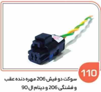 110- سوکت دو فیش -مهره دنده عقب و فشنگی روغن 405 و 206 - دینام ال 90( سوکت عباسی )