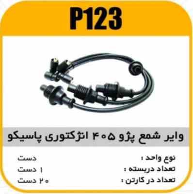 123.jpg وایر شمع سیلیکون پژو405 انژکتوری پاسیکو P123 ک20