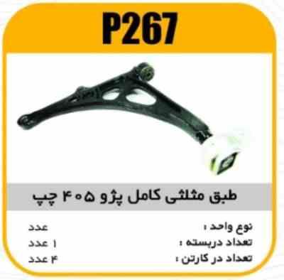 267.jpg طبق مثلثی کامل پژو 405 چپ پاسیکو P267 ک4 ( 2530 )