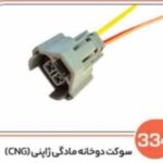 334- سوکت دو خانه مادگی ژاپنی سوزن انژکتور مزدا( CNG ) ( سوکت عباسی )