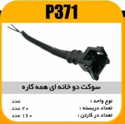 371.jpg سوکت دو خانه همه کاره (سیم ضخیم نسوز)پاسیکو P371 ب20 ک160