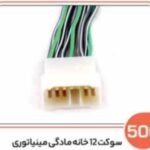 506- سوکت 12 خانه مادگی مینیاتوری (سوکت عباسی)